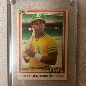 1981 Donruss Ricky Henderson